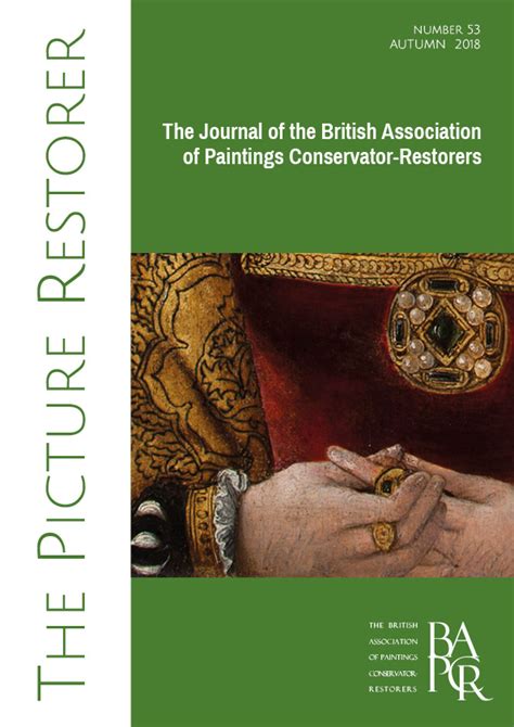 The Picture Restorer, ISSUE 53 AUTUMN 2018 